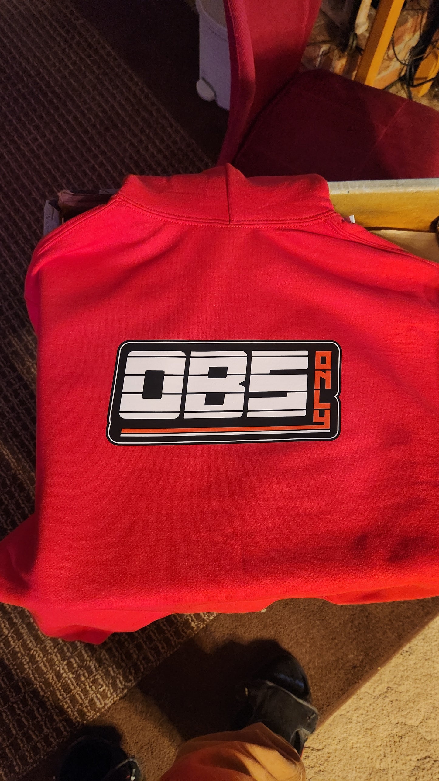 Obs Only Red Hoodie